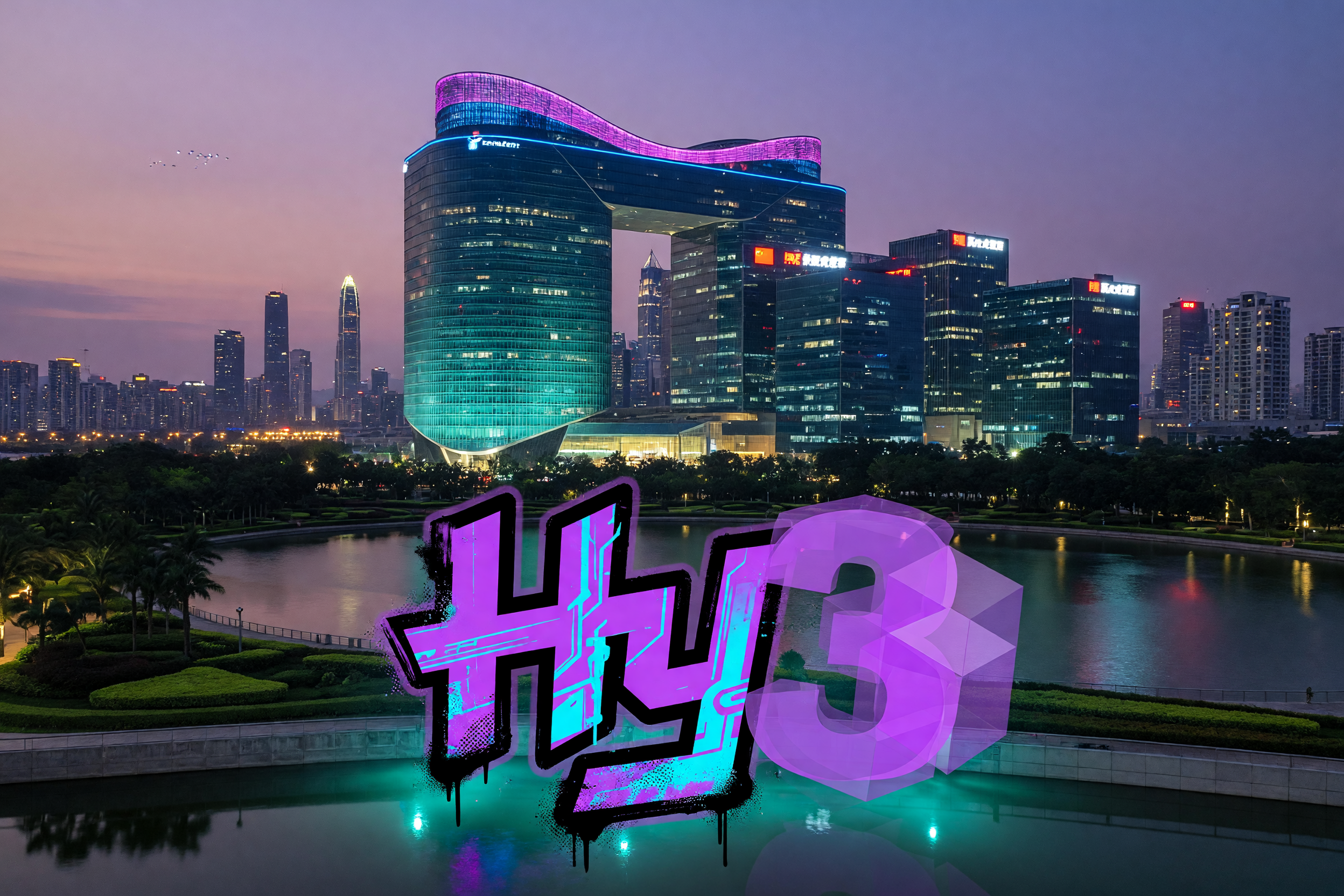 Tencent Hy3 Hunyuan 3 AI model Mixture-of-Experts neural network architecture visualization